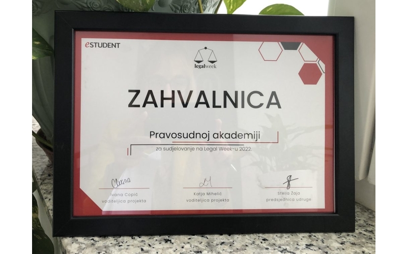 eStudent u okviru Legal Weeka u Pravosudnoj akademiji